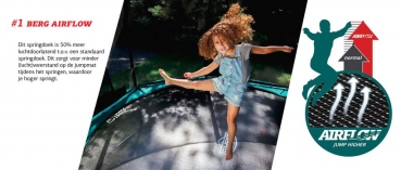 BERG Champion 430 Trampolin Deluxe grau