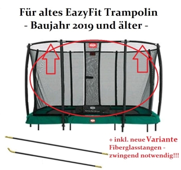 Ersatzteil für EAZYFit Deluxe Netz 330x220 + Fiberglasstangen für Bj. 2019 und älter