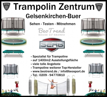 BERG Champion 430 Trampolin Deluxe grau