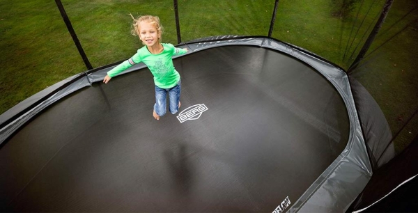 Berg Trampolin GRAND ELITE Inground 520 grey Deluxe