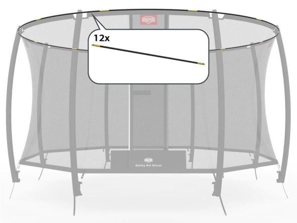 Berg Ersatzteil Fiberglasstangen-Set für Deluxe Sicherheitsnetz 380