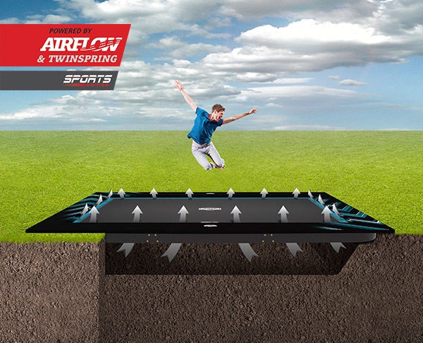 BERG Ultim ELITE FLATGROUND 500 grau mit AeroWall 2x2m BERG Ultim ELITE FLATGROUND 500 grau mit AeroWall 2x2m