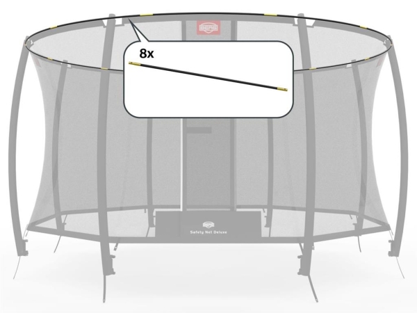 Berg Ersatzteil Fiberglasstangen-Set für Deluxe Sicherheitsnetz 270