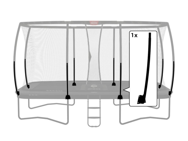 Ultim Sicherheitsnetz DLX XL - Klemme + Unteres Rohr 410