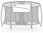 Berg Ersatzteil Fiberglasstangen-Set für Deluxe Sicherheitsnetz 520